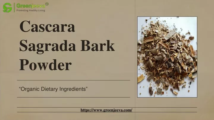 cascara sagrada bark powder