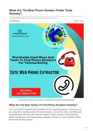 what are the best phone number finder tools