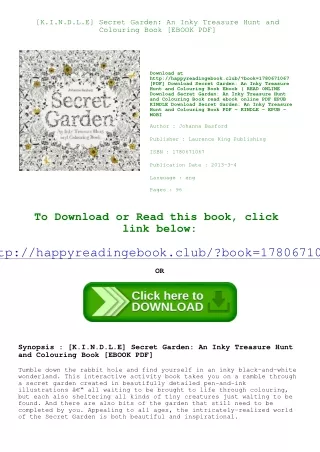 [K.I.N.D.L.E] Secret Garden An Inky Treasure Hunt and Colouring Book [EBOOK PDF]