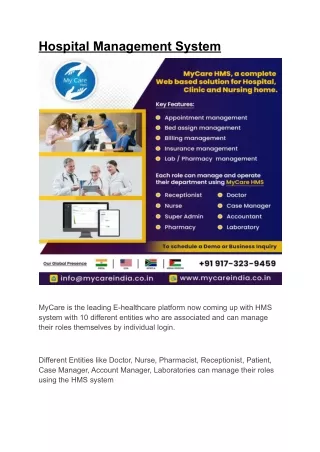 hospital management system