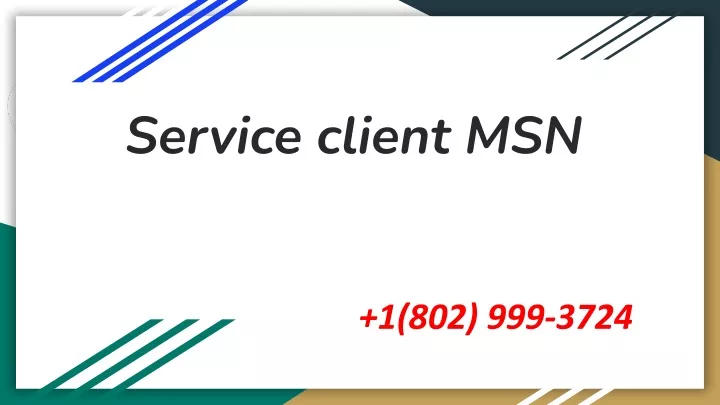service client msn