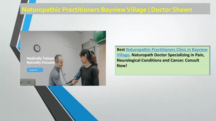 naturopathic practitioners bayview village doctor shawn
