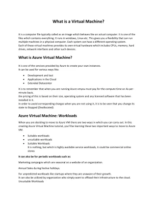 what is a virtual machine