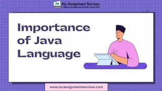 importance of java language