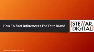 how to find influencers for your brand