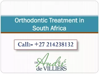 Orthodontic Treatment in South Africa