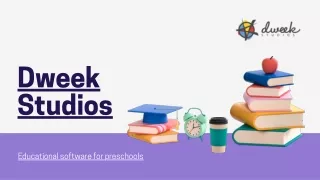 Educational software for preschools | Dweek Studios