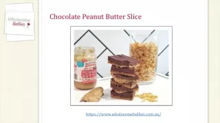 chocolate peanut butter slice