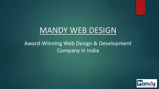 Mandy Web Design - Web Designing Company