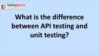 what is the difference between api testing