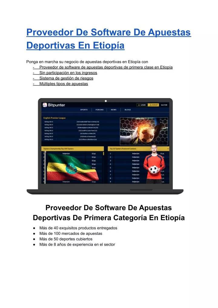 proveedor de software de apuestas deportivas