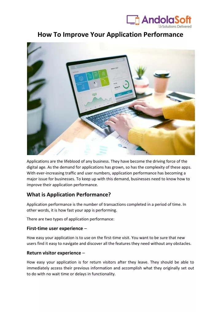 how to improve your application performance