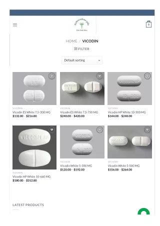 Buy Vicodin Pills Online in USA | Hydrocodone Pills