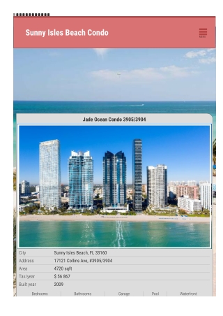 Sunny Isles Beach condos for sale