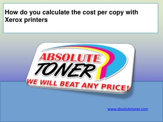 How do you calculate the cost per copy with Xerox printers