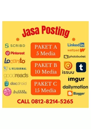 Harga Jasa Pasang Brosur Online BMD WA/CALL 0812-8214-5265