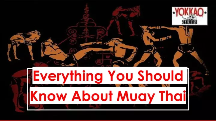 everything you should know about muay thai