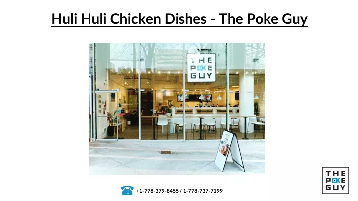 huli huli chicken dishes the poke guy