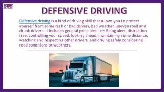 Defensive Driving Course Online