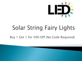 Solar String Fairy Lights - outdoor solar lights canada
