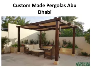 custom made pergolas abu dhabi
