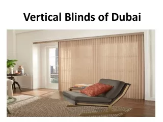 vertical blinds of dubai