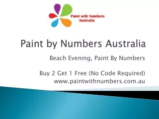 Beach Evening, Paint By Numbers