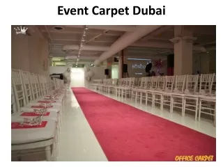 event carpet dubai