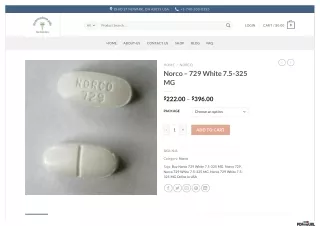 Buy Norco 729 White 7.5-325 MG Online in USA