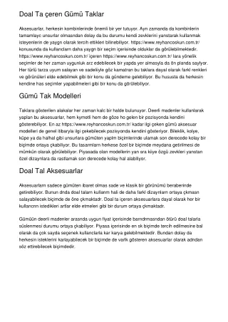doal ta eren g m taklar aksesuarlar herkesin