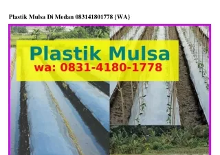 Plastik Mulsa Di Medan Ö8З1•418Ö•1ᜪᜪ8[WhatsApp]