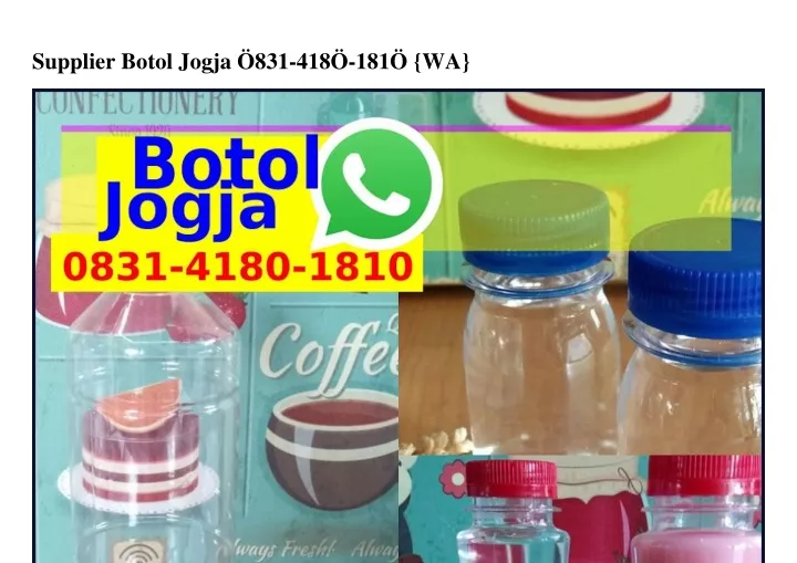 supplier botol jogja 831 418 181 wa
