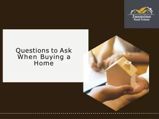 Questions to Ask When Buying a Home