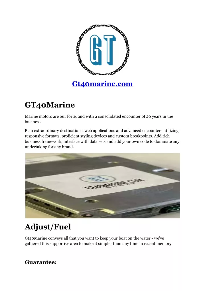 gt40marine com