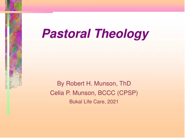 pastoral theology