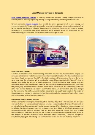 local movers services in sarasota