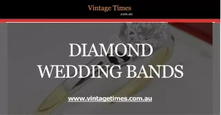 Order Exquisite Diamond Wedding Bands Vintage Times