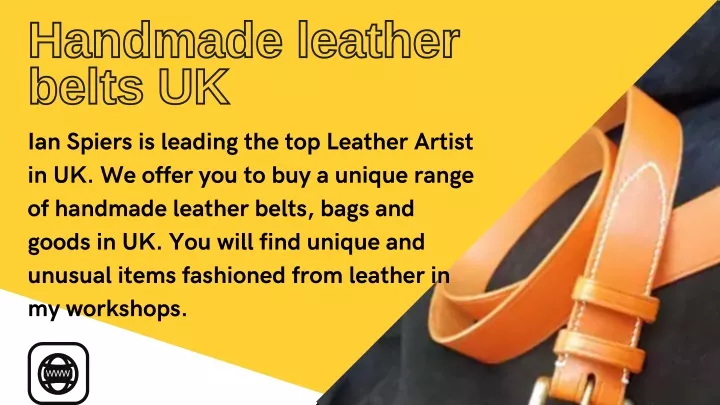 handmade leather belts uk ian spie rs i s leading