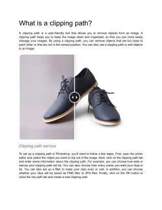 what is a clipping path