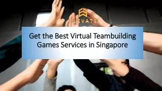 Get the Best Virtual Teambuilding Games Services in Singapore