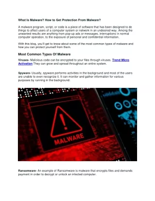 What Is Malware