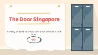 Benefits of Smart Door Lock and Fire Rated Door
