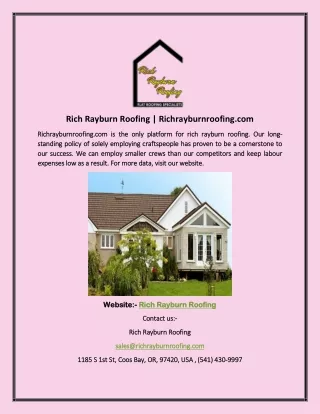 Rich Rayburn Roofing | Richrayburnroofing.com