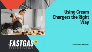 using cream chargers the right