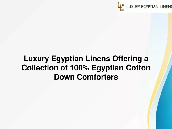 luxury egyptian linens offering a collection