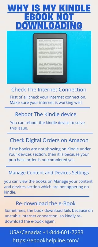 Guide To Fix Kindle Ebook Not Downloading Error