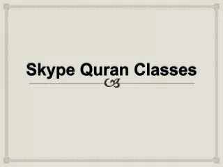 skype quran classes