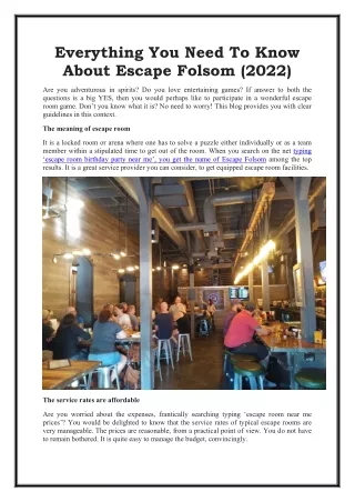 everything you need to know about escape folsom