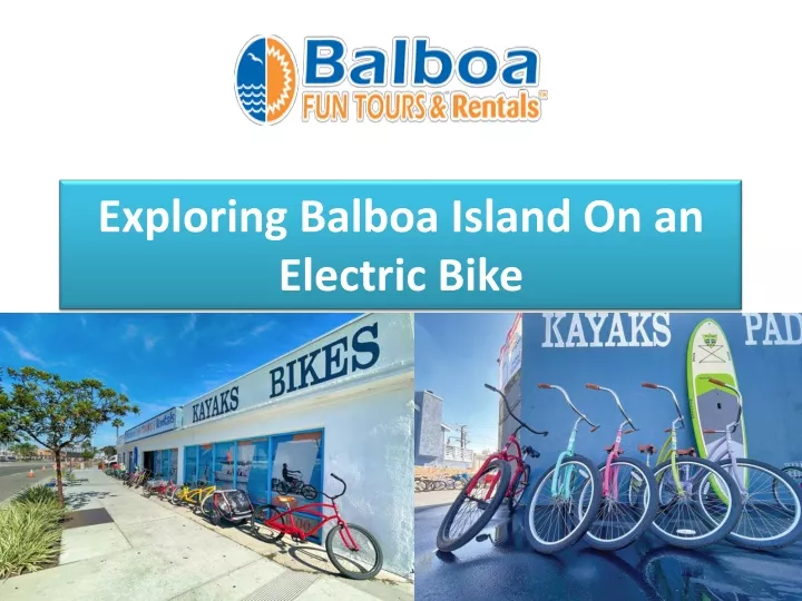 exploring balboa island on an electric bike