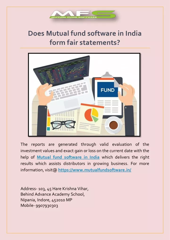 does mutual fund software in india form fair